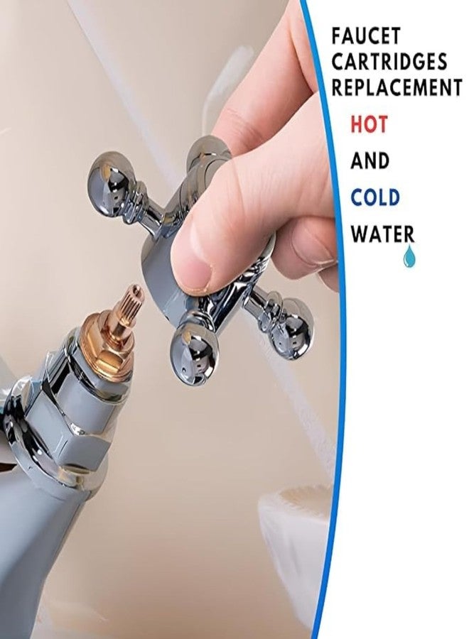 New Ware Tap Spindle Replacement Disc 15 mm | Rising Spindle for Jaguar Continental Type Models | Hot & Cold Faucet Valve - Image 4